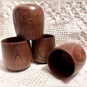 Baby Barrel Handmade Wooden Mugs Set Of 4 …  New